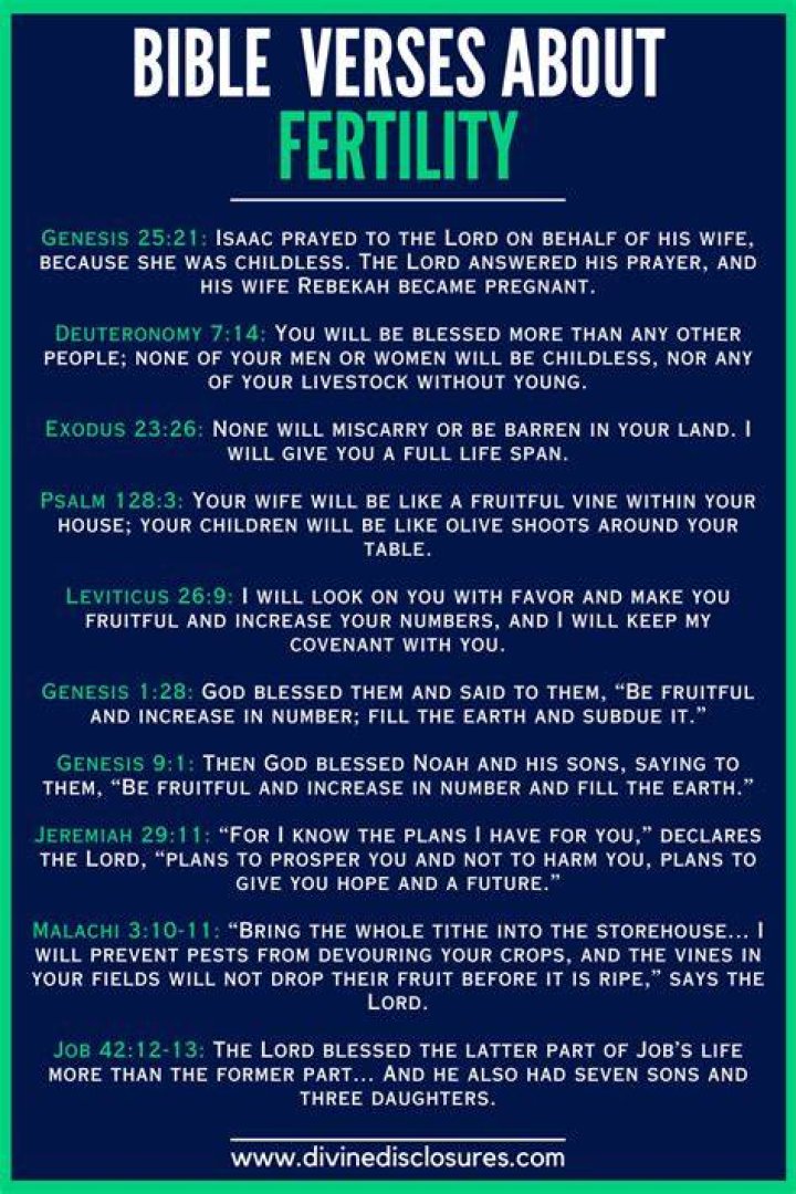 What the Bible says about fertility?