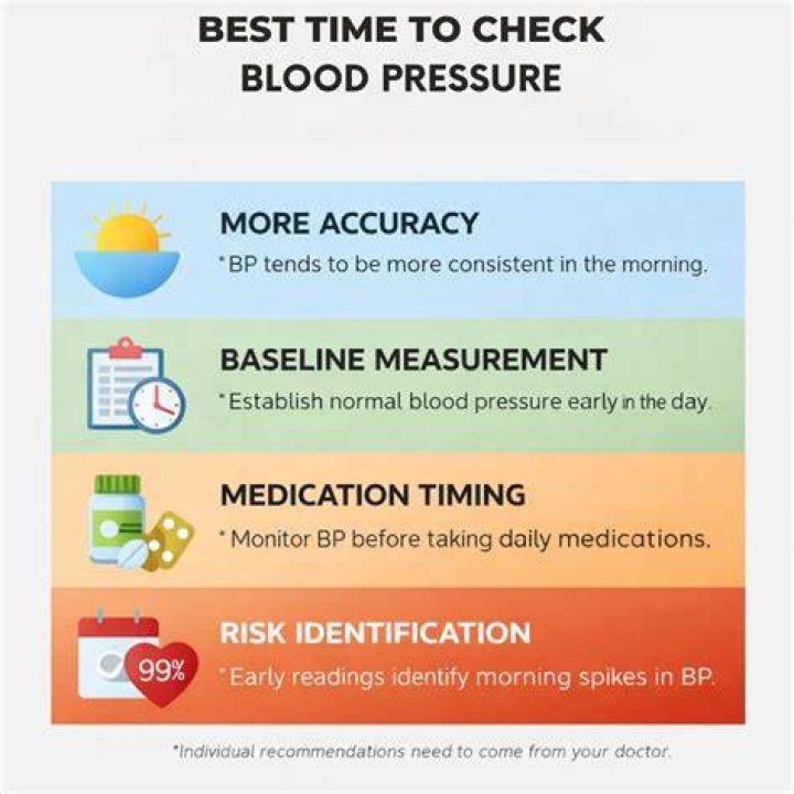 What time of the day is best to check blood pressure?