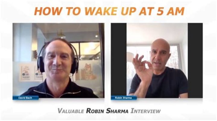 What time Robin Sharma wake up?