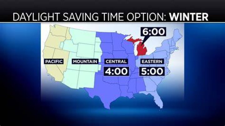 What time zone is Michigan in right now?