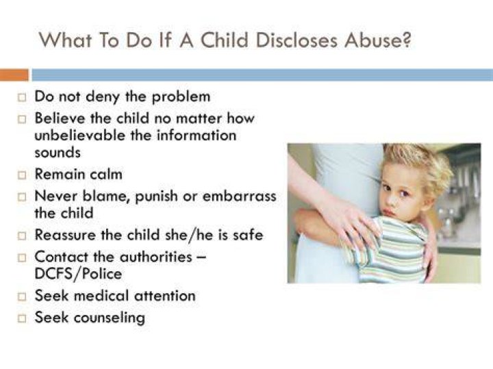 What to do if a child discloses to you?
