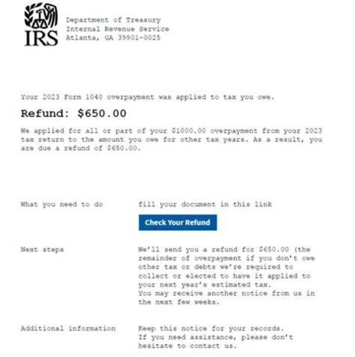 What to do if you do not get a refund from the IRS?