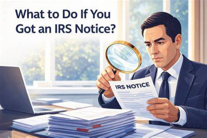 What to do if you get a notice from the IRS saying you owe them?