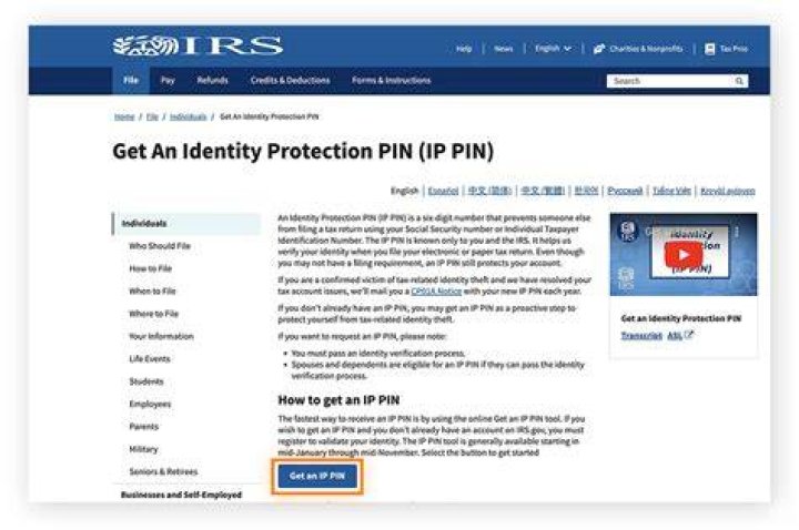 What to do if you lose your IRS pin?