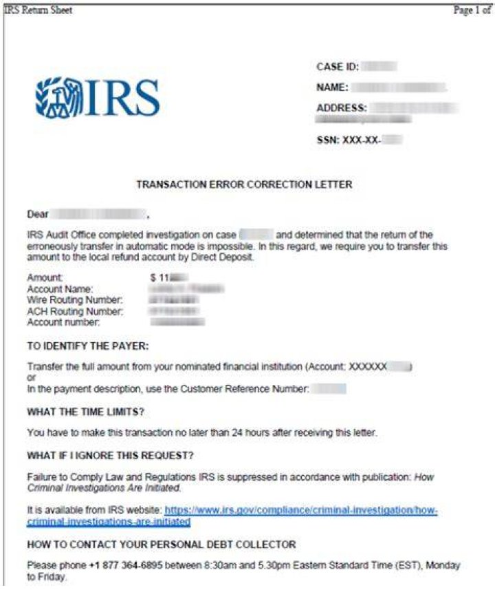 What to do if you receive a fraudulent IRS letter?