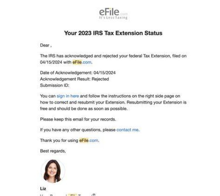 What to do if your efile was rejected?