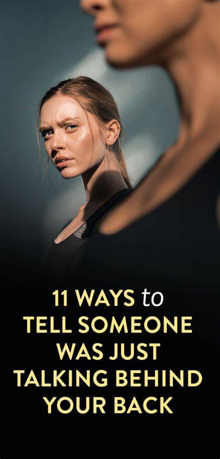 What to do when you get caught talking behind someone's back?