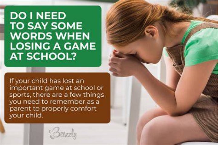 What to say to a kid who lost a game?