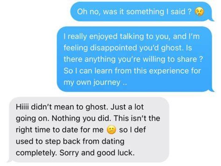 What to text after ghosting?