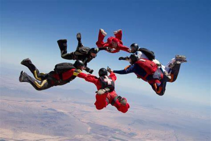 What type of people go skydiving?