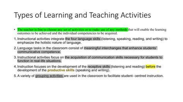 What types of activities will I emphasize in teaching?