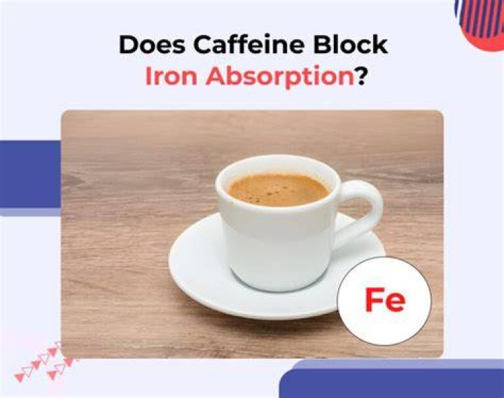 What vitamins does caffeine block the absorption of?