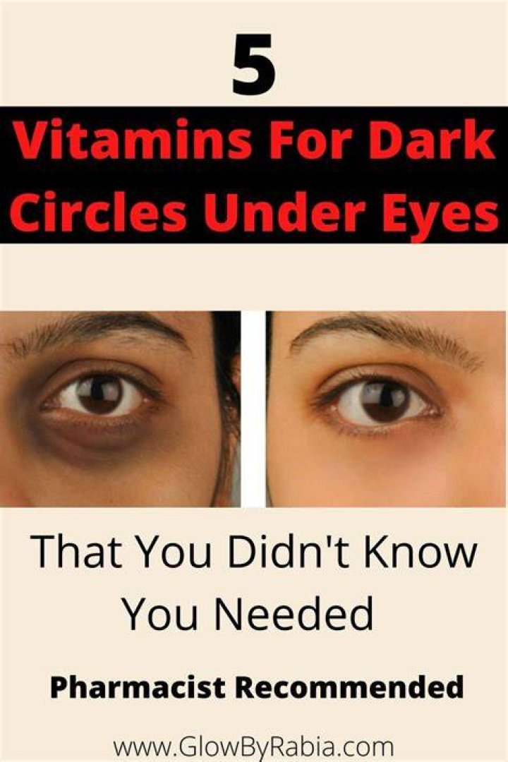 What vitamins should I take for dark circles under eyes?