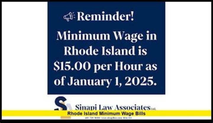 What was minimum wage in Rhode Island 1990?