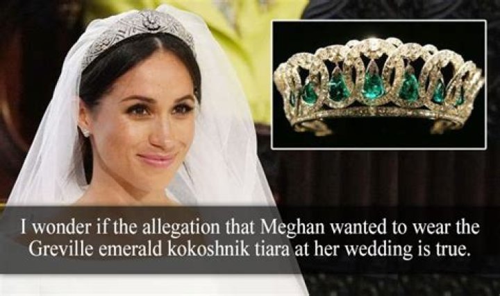 What was the emerald tiara Meghan wanted to wear?