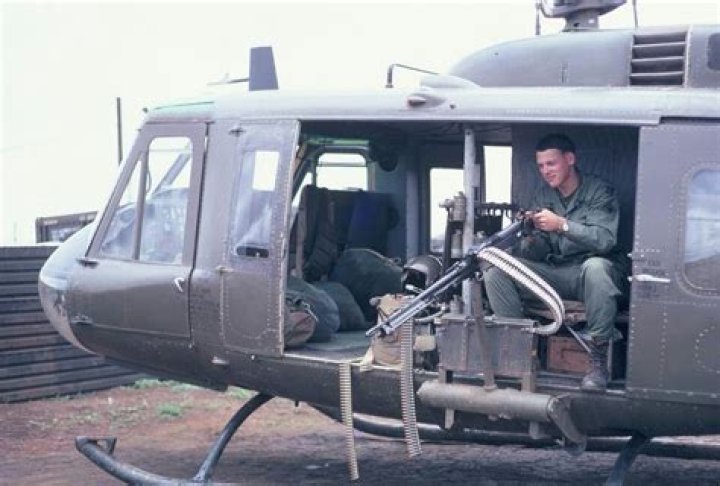 What was the life expectancy of a helicopter door gunner in Vietnam?