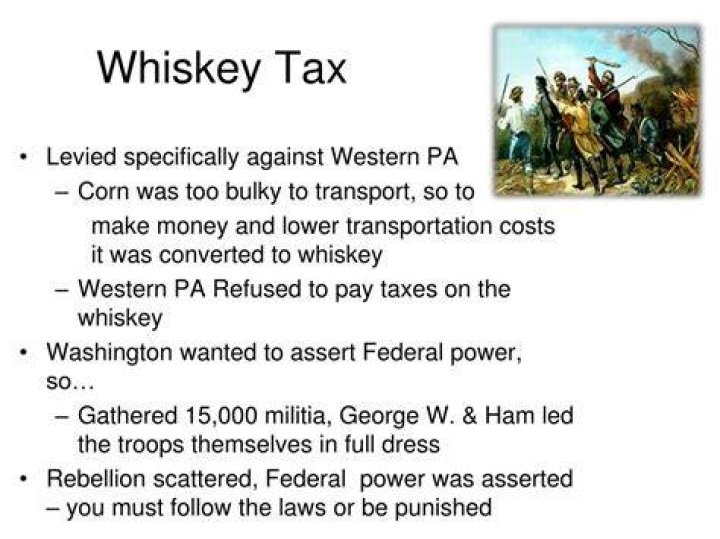 What was the purpose of the tax on whiskey?