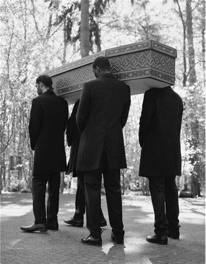 What way should a coffin be carried?
