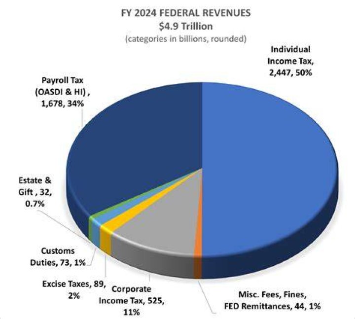 What were the two sources of revenue for the new federal government?