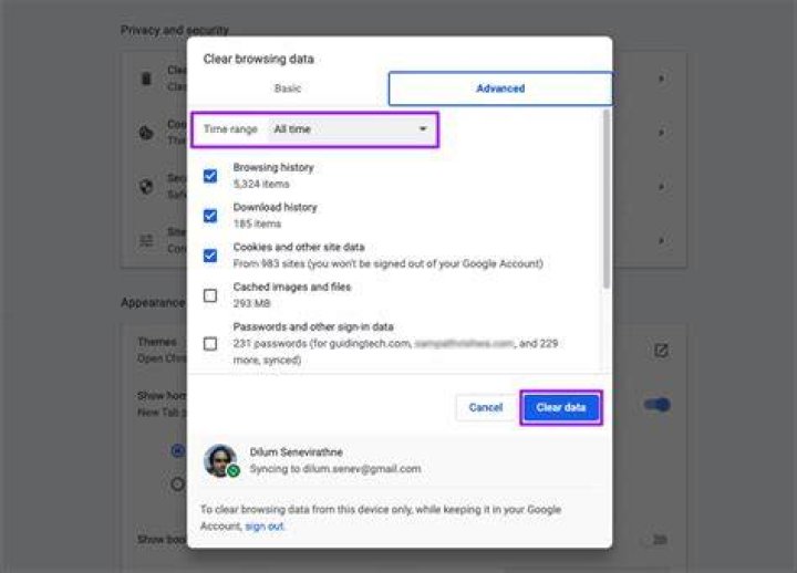 What will happen if you delete the data of Chrome?