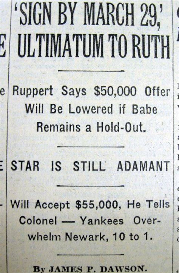 What would Babe Ruth's salary be today?