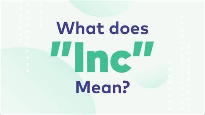 Whats does INC mean?