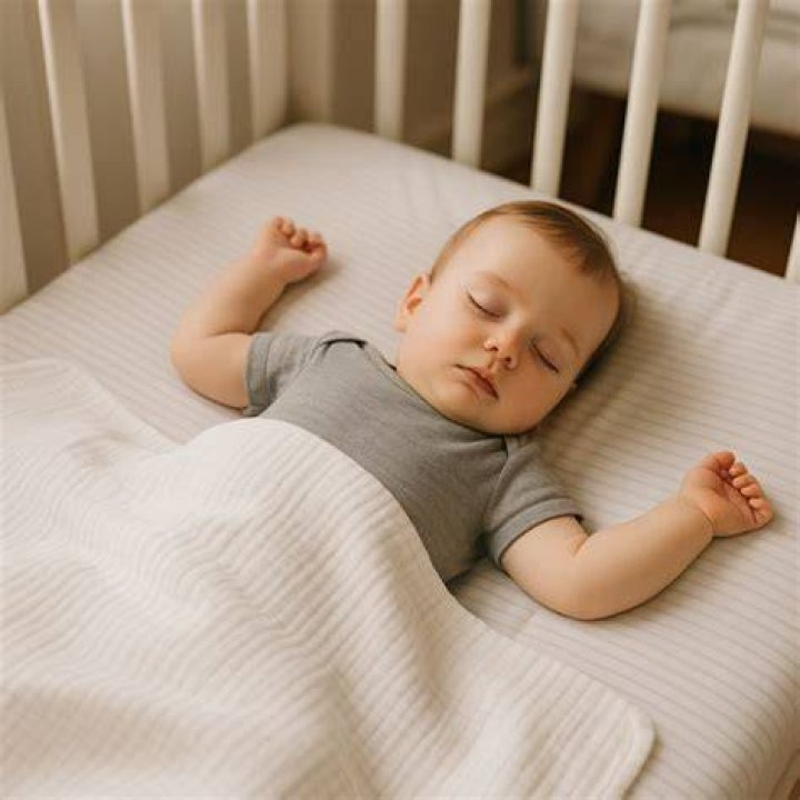 When can a baby sleep with a blanket?