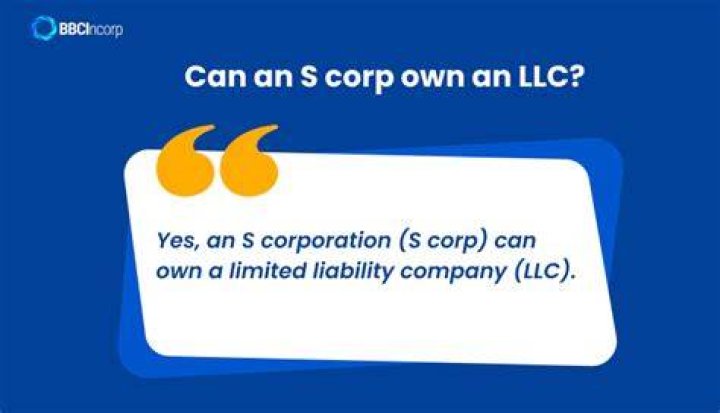 When can an LLC own an S corp?