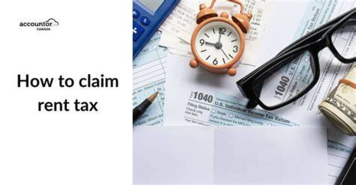 When can you claim rent on your taxes?