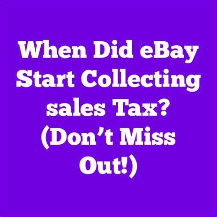 When did eBay start remitting sales tax?