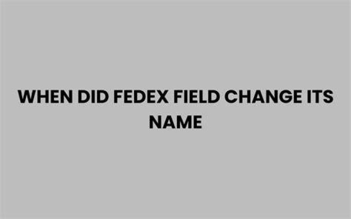 When did FedEx change its name?