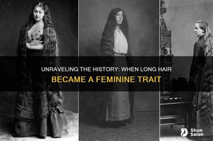 When did long hair become feminine?
