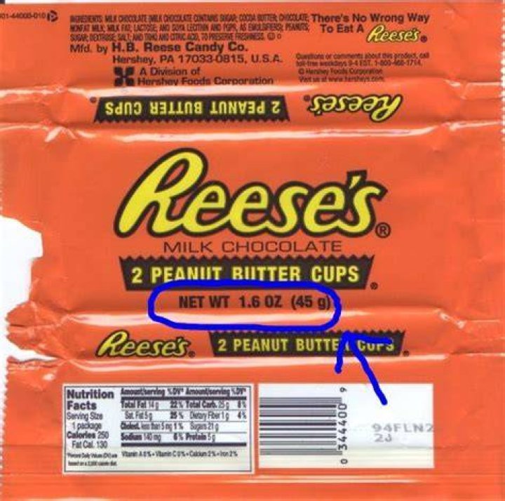 When did Reeses cups get smaller?
