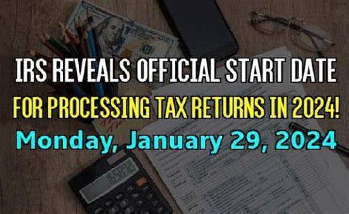 When did the IRS begin processing tax returns?