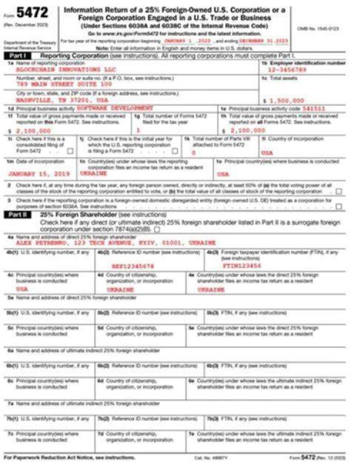 When do I need to file Form 5472?
