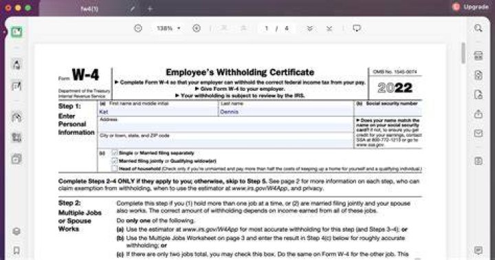 When do I need to fill out Form W-4?