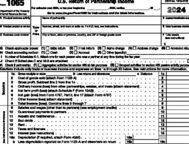 When do I need to update my partnership tax return?