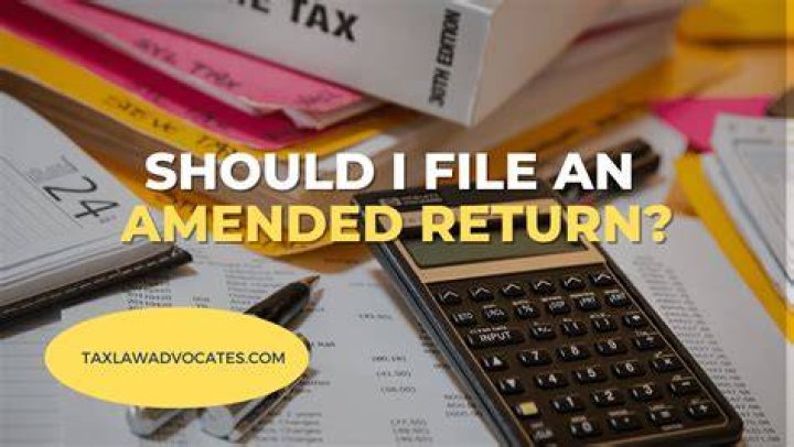 When do you not need an amended tax return?