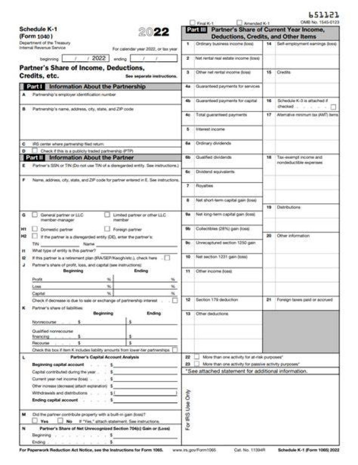 When does a LLC have to issue a K-1?