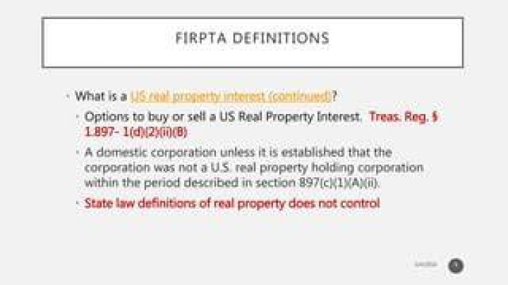 When foreigners sell US property the Foreign Investment in Real Property tax Act Firpta may require what percentage be withheld from the sale proceeds?