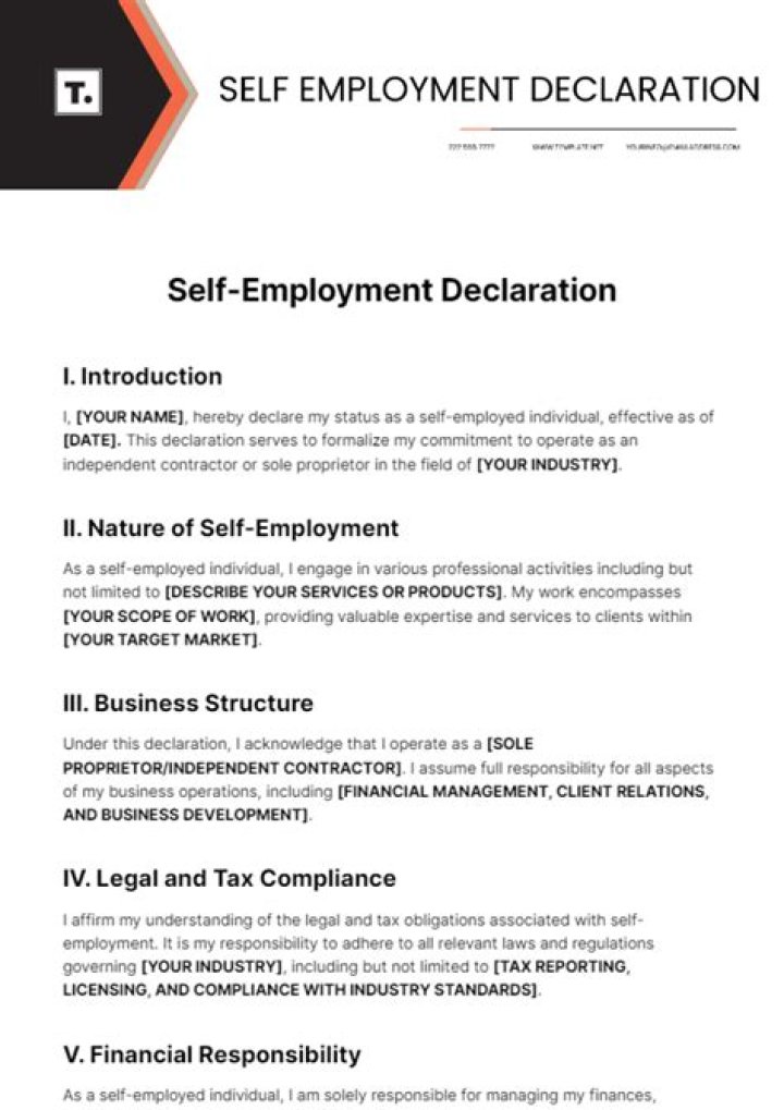 When should I declare myself self-employed?