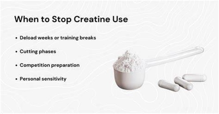 When should I stop creatine?