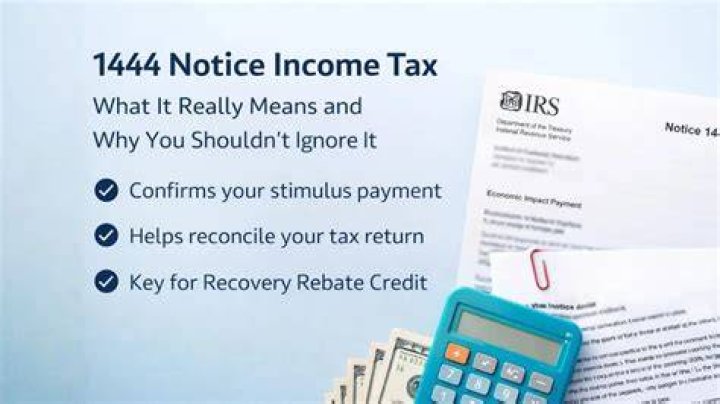 When to expect notice 1444 for second payment?