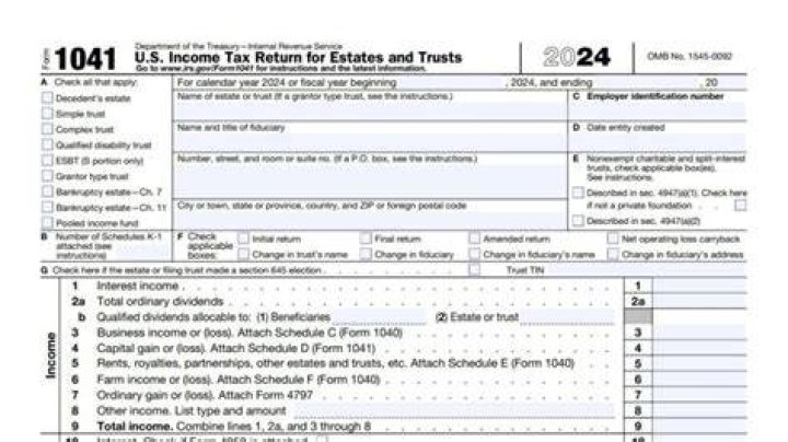 When to use Form 1041 for the deceased?