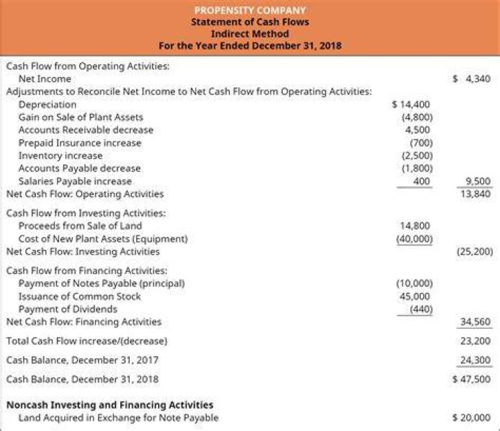 When using the indirect method to calculate and report the net cash provided?