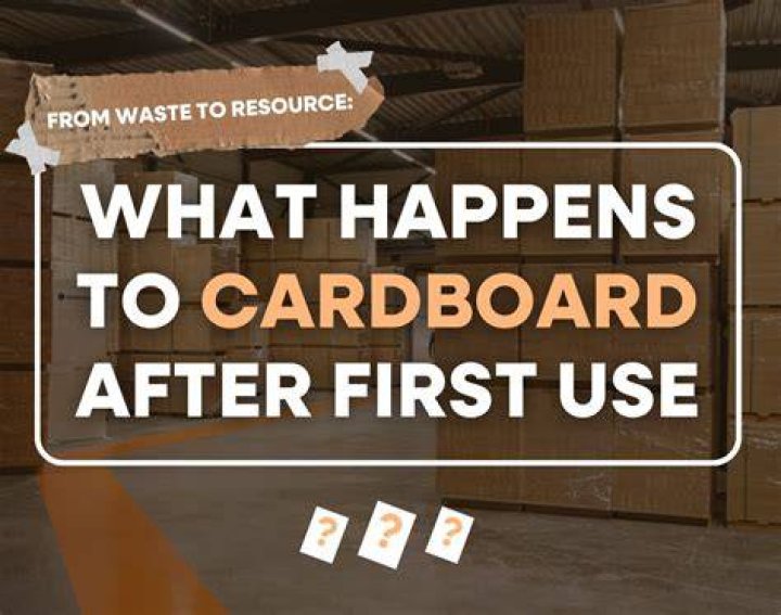 When was the first cardboard box made for industrial use?