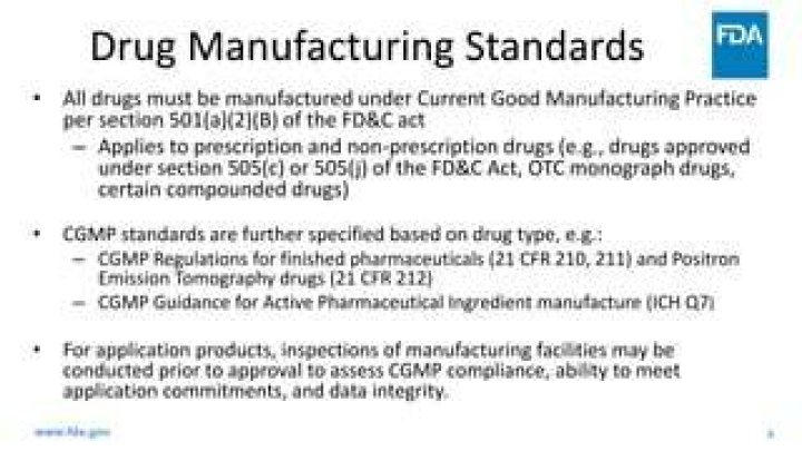 Where are prescription drugs manufactured?