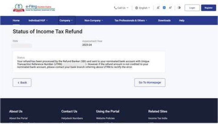 Where can I check the status of my income tax refund?