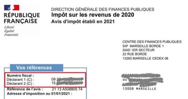 Where can I find my French tax number?