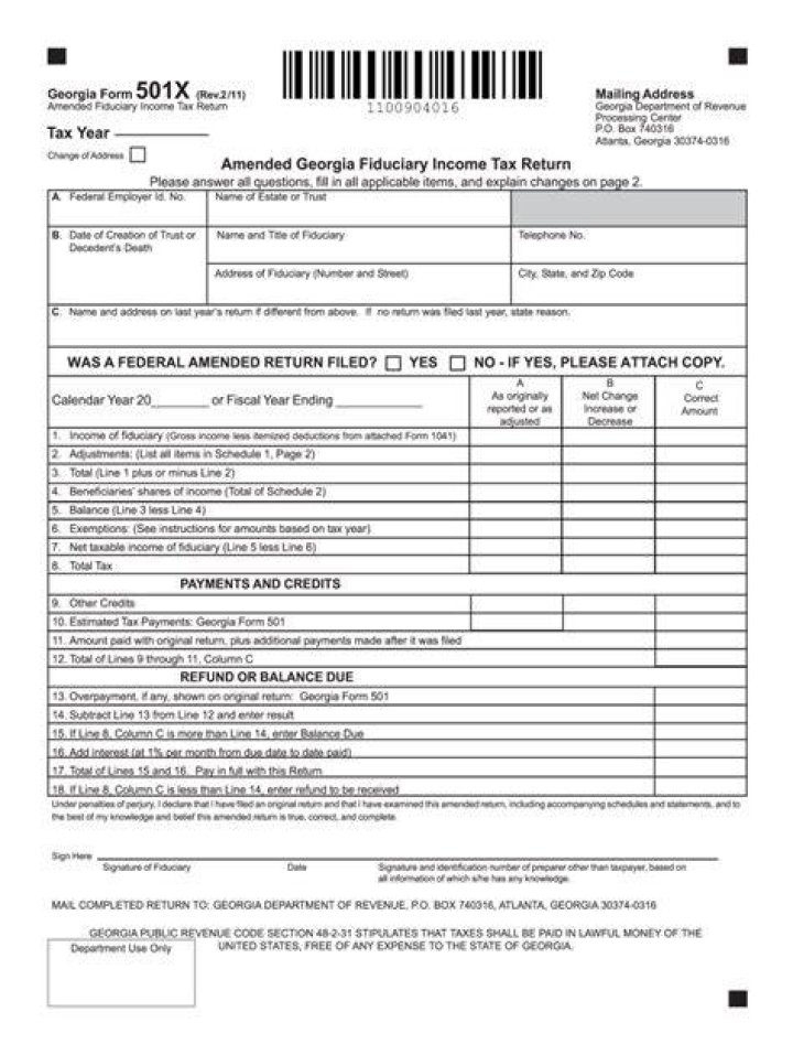 Where can I Find my Georgia tax form?